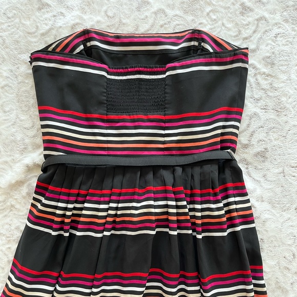 White House Black Market stripped strapless dress - Picture 3 of 5